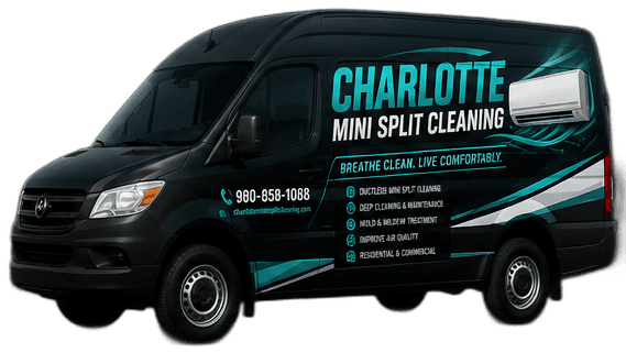Charlotte Mini Split Cleaning branded service van